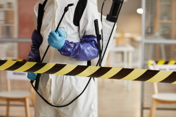 Professional Biohazard Cleanup technician working in Athens, WI